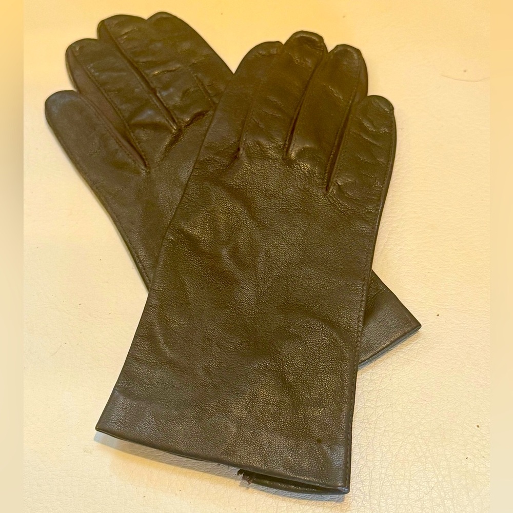 Italian Leather Gloves Brown size 7
